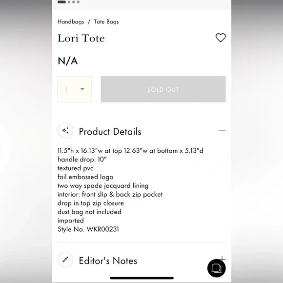 NWOT Kate Spade Lori Tote, Burgundy - Shoulder bag with zippered closure - Picture 12 of 13